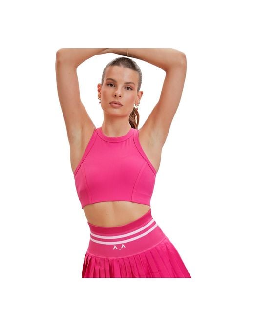 Altra Volta Pink Hot Basic Sports Top