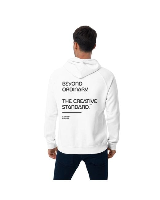 Anchor and Crew White Beyond Ordinary Creative Standard Organic Cotton Hoodie