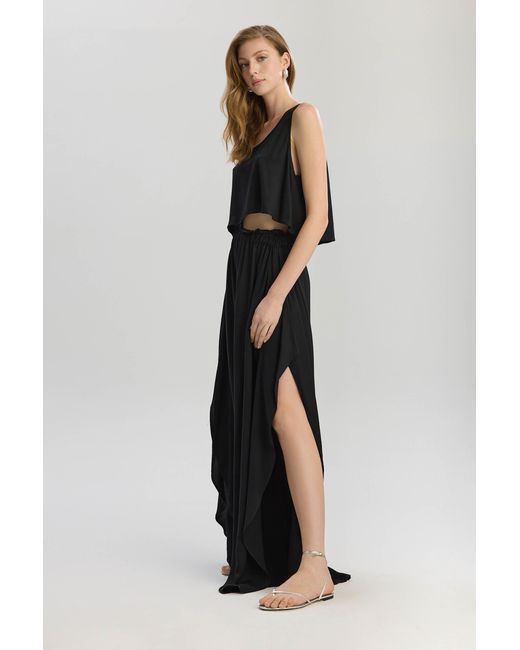 Lilamie Black Soho Loose Fit Tank Top