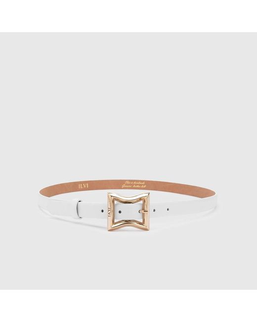 Ilvi White Fidelya Leather Belt