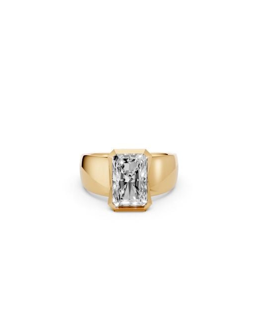 Aya Fine Jewelry Metallic Radiant Cut Lab Grown Diamond Solitaire Ring