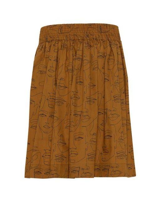 GROBUND Brown Svala Skirt