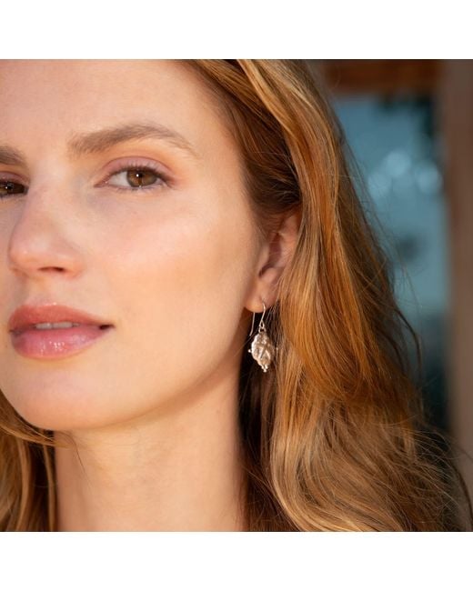 Seven Saints Metallic Taurus Vintage-Style Dangle Earrings, Rhodium Plated