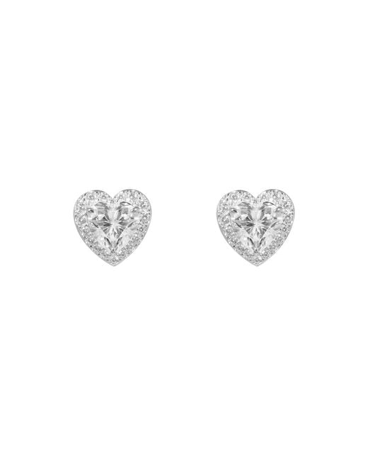 Arte Madrid Metallic Gemma Heart-Shaped Earrings