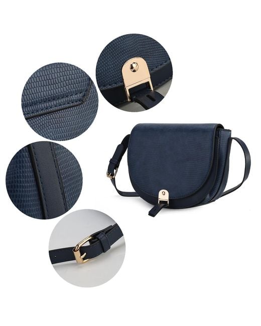 Mkf Collection - J'omor Natural Neutrals Adalyn Embossed Crossbody Bag