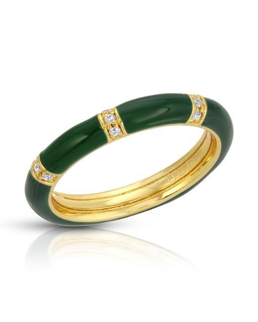 Leeada Jewelry Blue Lamill Enamel Stacking Ring