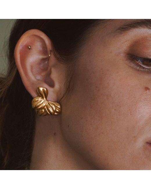 Mickey's Girl Metallic Moon Bloom Waterproof Earrings