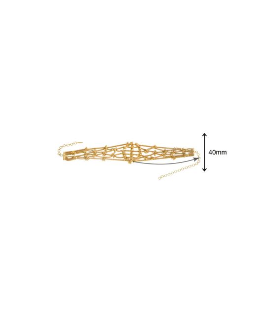 Meraki by Rashmi Bajaj Metallic Golden Gaze Plated Choker Necklace