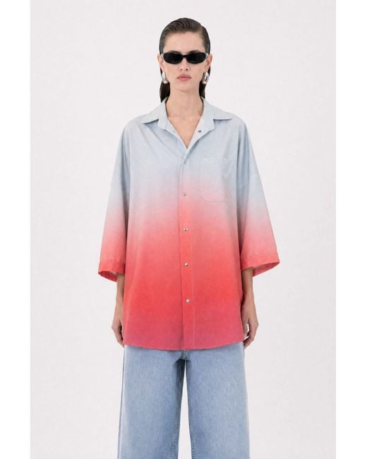 mysimplicated Multicolor Sunset Short Sleeve Shirt W