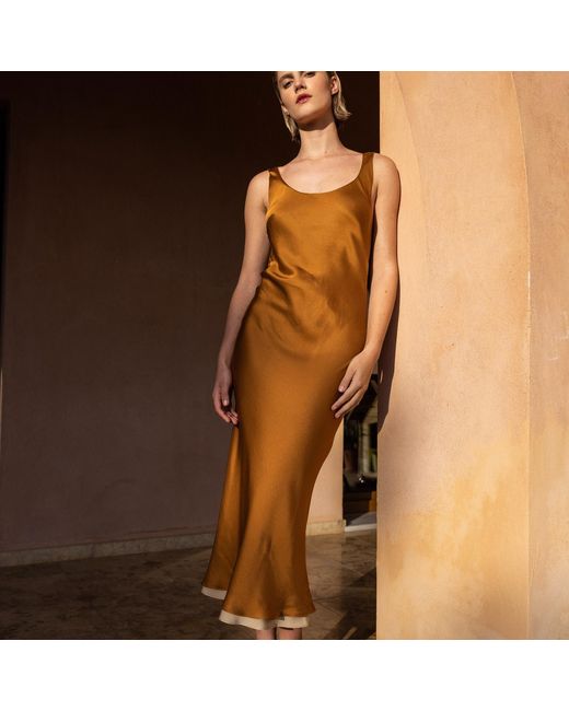 Roses Are Red Brown Neutrals Charlotte Reversible Dress