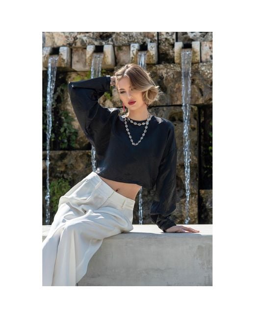 Le Réussi Black Sophie Top