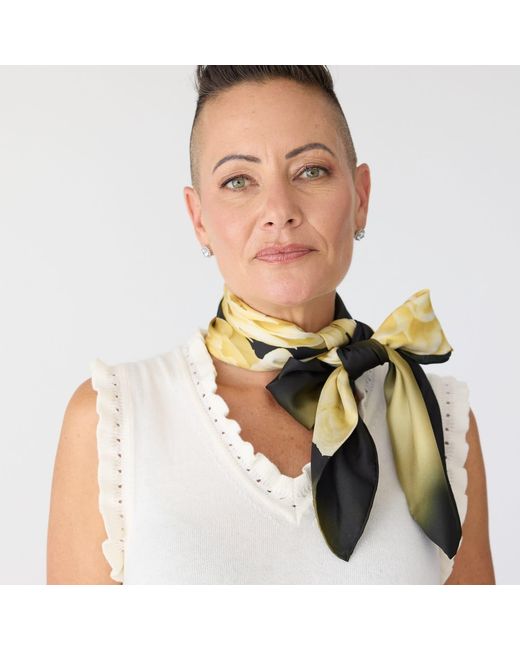 Lindsay Nicholas New York Blue Hill Country Nocturn Silk Scarf