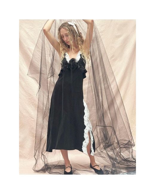 Lisa The Label Black Rosie Slip Dress