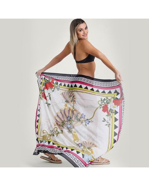 LOVEIST STORE Natural Assorti Graphic Print Sarong Pareo