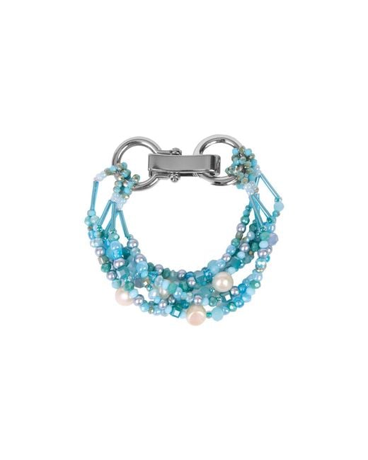 Saachi Blue Beaded Layered Bracelet