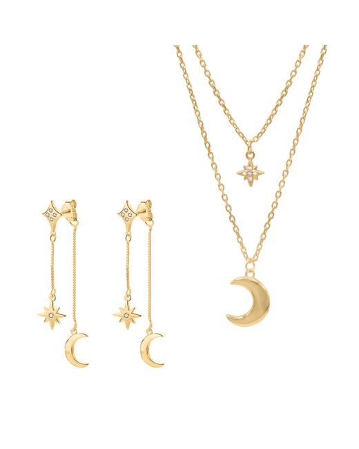 Luna Charles Metallic Moon & Star Layering Gift Set