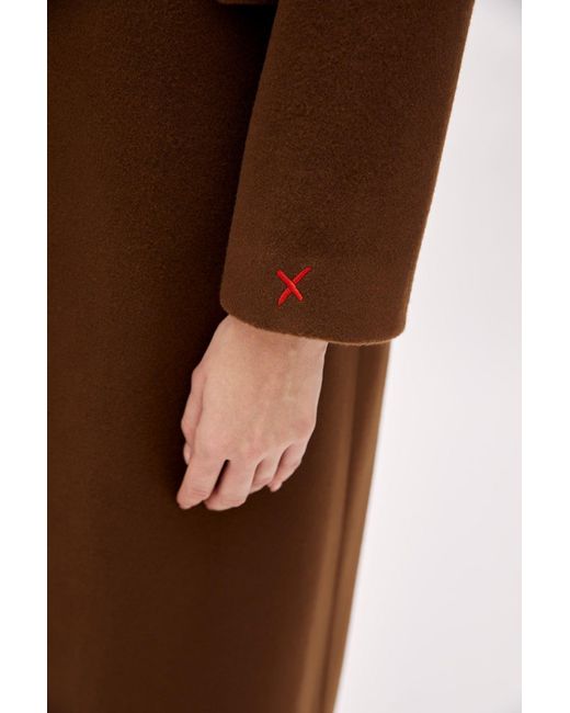 Pcfg Brown Wool Coat