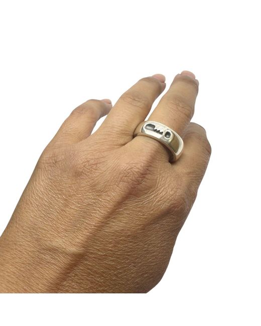 Tg-Jewellery by Tamara Gervasio Metallic Key To Silence Ring – Sterling for men