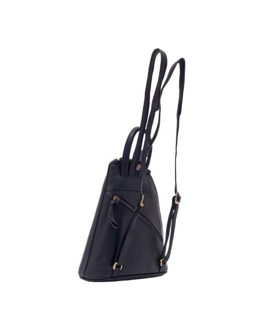 Lloyd Baker Black Shirdi Leather Backpack