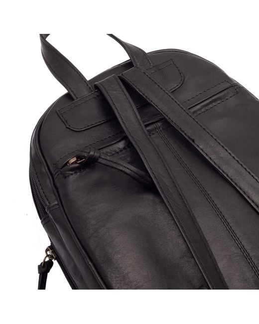 Lloyd Baker Black Sikkim Leather Backpack