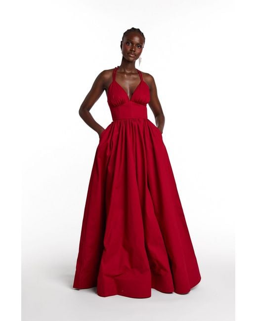 Ofuure Red Adele Maxi Dress