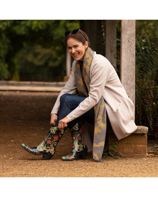 Talolo Boots Green Paisley Vibe Cowboy Boot Wellies