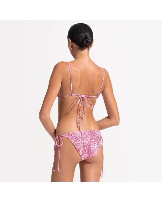 Morrato Bali Pink Claudia Bikini Bottom Topographical