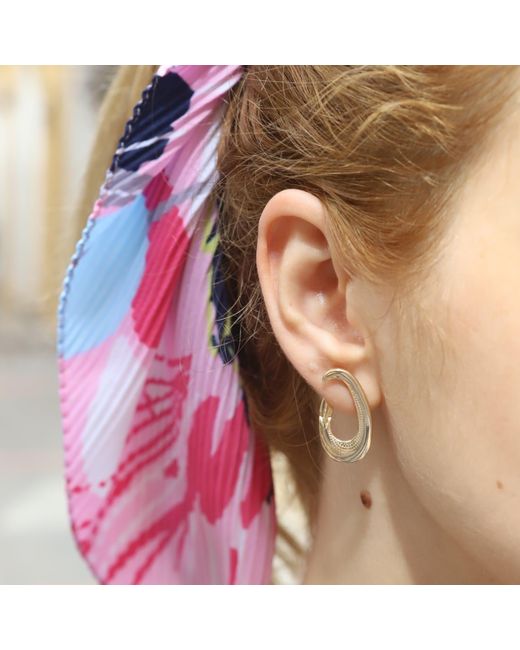 1610Istanbul Metallic Cite Francaise Earrings
