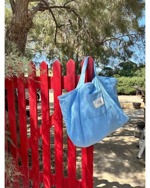 Little Mariner Blue Coastal Terry Bag