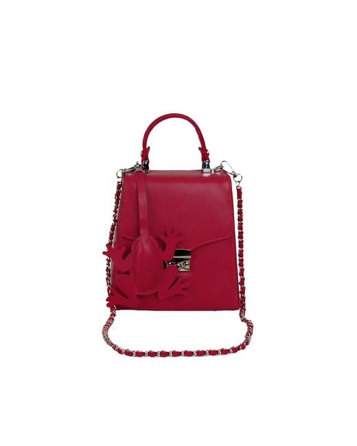 F3Rog by Rana Red Barbie Crossbody Box Bag