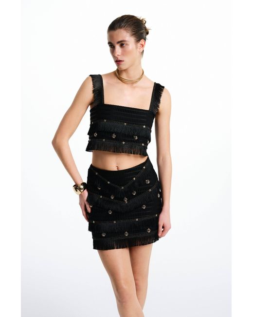 Saint Ones Black Echo Skirt