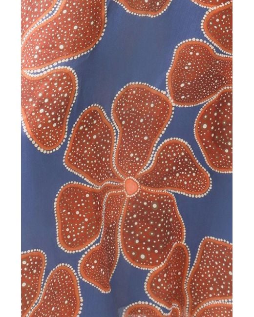 Traffic People Orange Full Bloom And Floral Ithaca Sleeveless Jumpsuit