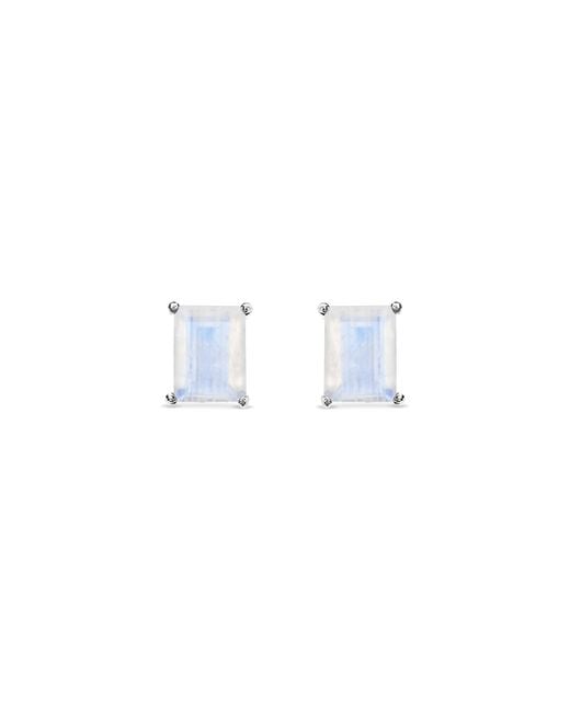 SALLY SKOUFIS Metallic Blade Earrings With Natural Diamond & Moonstone