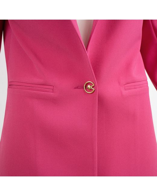 Lalipop Design Pink Tailored Fuchsia Unlined Blazer Jacket