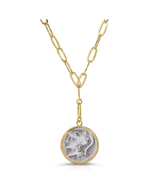 Native Gem Metallic Fortuna Coin Y Lariat