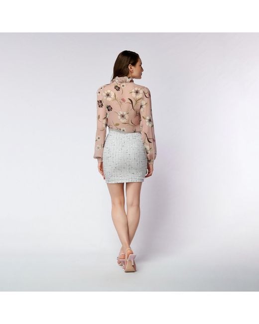 AVENUE No.29 Pink Floral Print Silk Shirt
