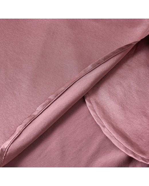Soft Strokes Silk Purple Pure Mulberry Silk Petal Shorts, Mid-Waist, Silk Charmeuse