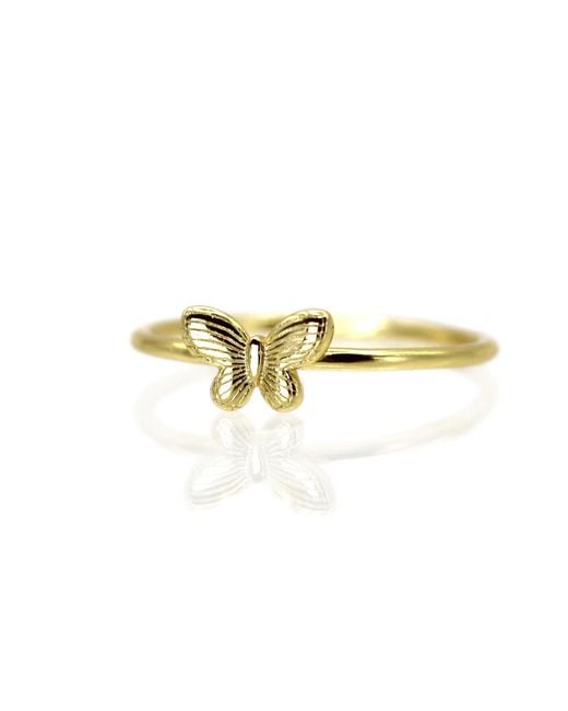 VicStoneNYC Fine Jewelry Metallic Butterfly Vermeil Ring