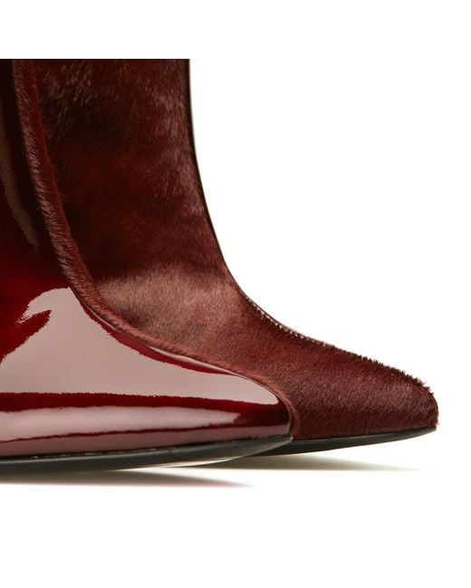 Rosamund Muir London Brown Paulina Duo Texture Burgundy Boots