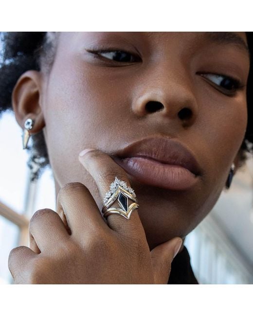 Ptera Jewelry Metallic Luna Earrings