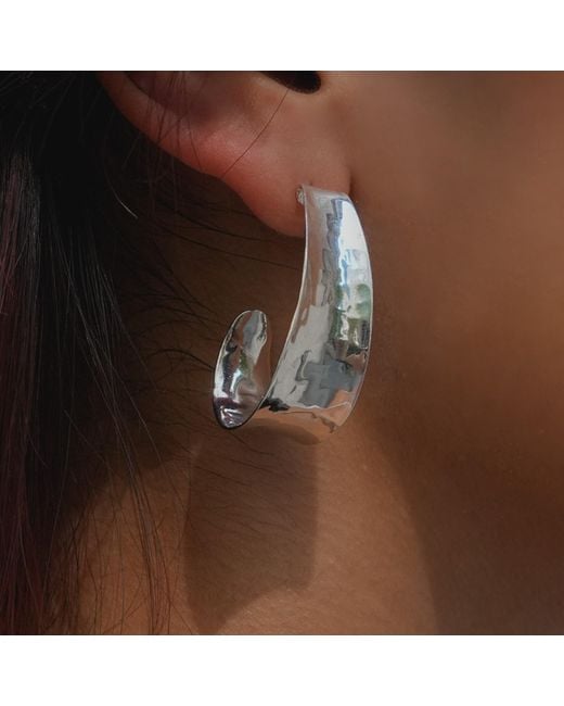 Argento Vivo Metallic Isla Hoop