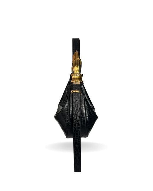 Indigolush Black Midi Hobo Gilded Lure