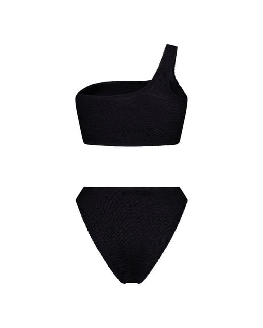 Maison Tangerine Black Mykonos Crinkle Swimsuit