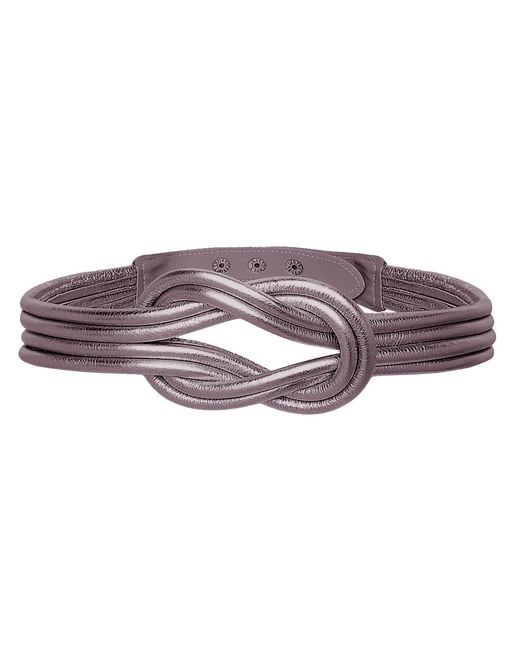 BeltBe Brown Knot Leather Belt