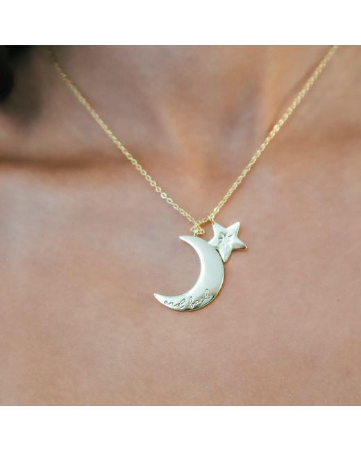 Luna Charles Metallic Cherish To The Moon & Back Necklace