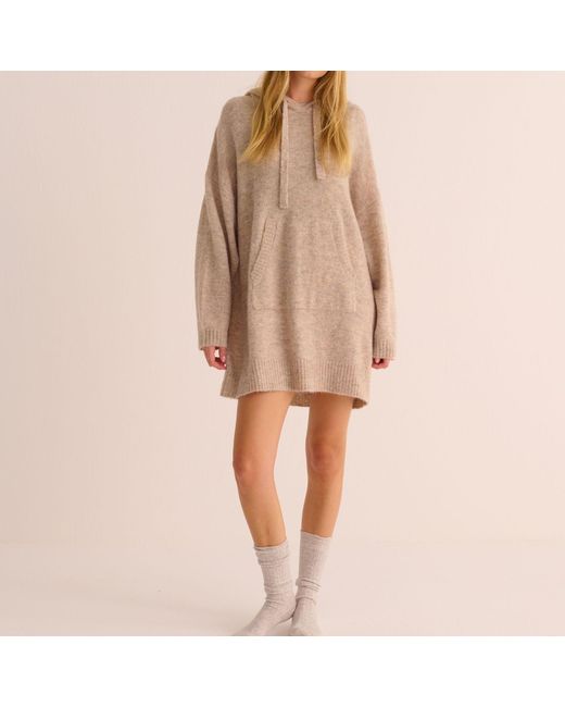 Mamu Dream Gray Neutrals Oatmeal Alpaca Blanket Dress