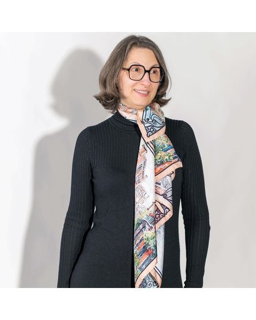 Ralufineart Blue Venetian Moments Scarf