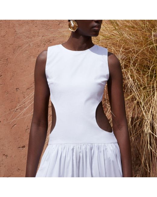 Concepto White Museum Cotton Dress