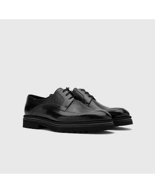 Ilvi Black Jadira Buffalo- Deer Leather Daily Shoe for men