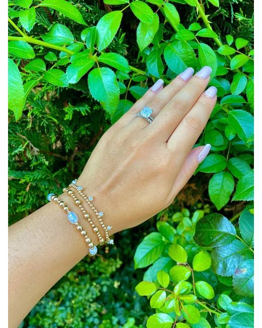 Olivia Le Metallic Perla Charm Bracelet